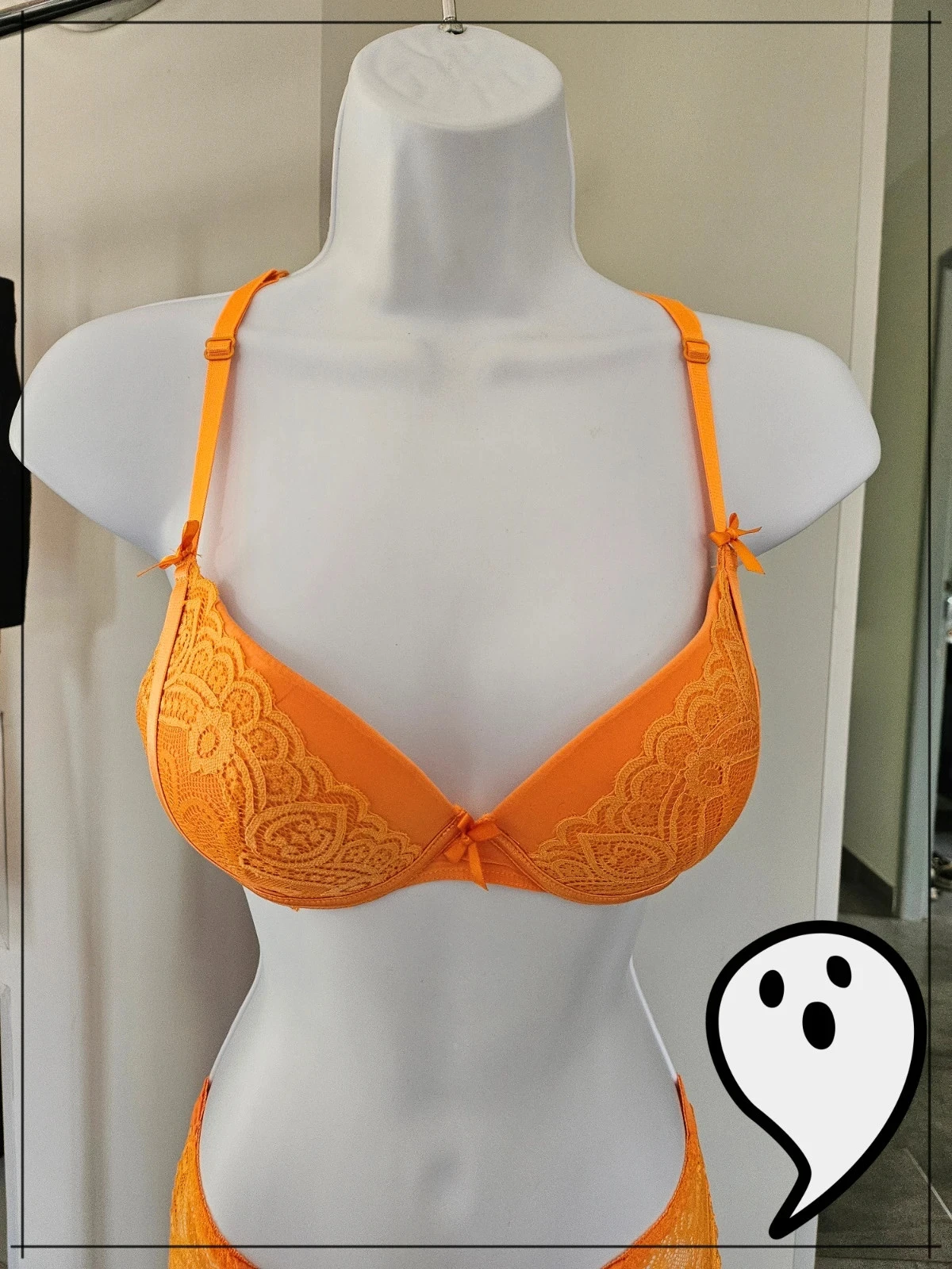conjunto sutiã e calcinha kawaii fofo conjunto de lingerie um de renda chique – photo 4